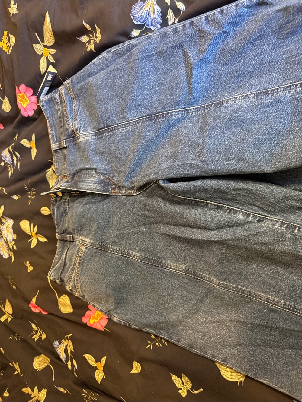 Universal Thread High-Rise Straight Leg Jeans in Mid Blue